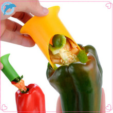 2pcs useful chili Pepper saving seeder corer separator coring device digging tool Pepper stalks to dig kitchen tool device Peel