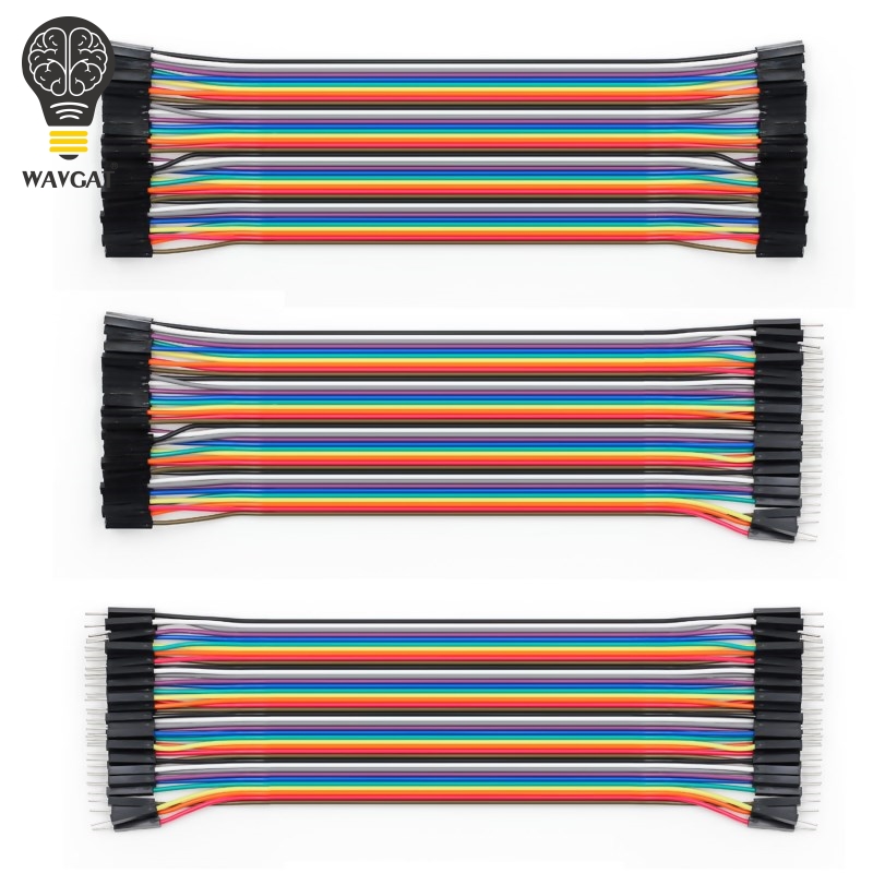 WAVGAT Dupont line 120pcs 20cm male to male + male to female and female to female jumper wire Dupont cable for Arduino