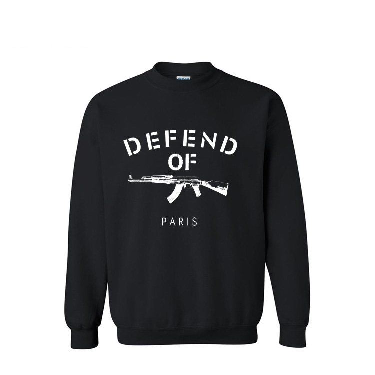AK-47 Of Defend Paris.funny Slogan of Guns-hoodies for Gun Collectors