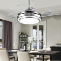Modern Simple Ceiling Fans Lights Acrylic Leaf Led Ceiling Fans 110v/220v 36/42 Inch for Factory Office Livingroom