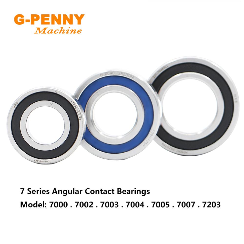 P4 7 series Angular Contacting bearings 7007,7006,7005,7004,7003,7002 Ceramic ball steel ball bearings DT, DP spindle Bearing