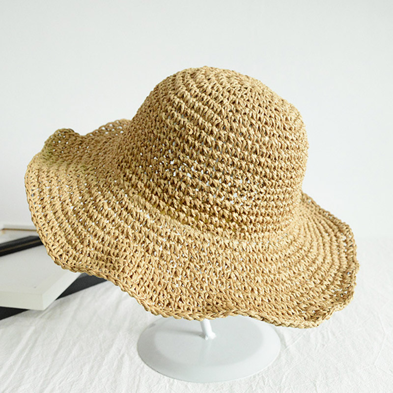 MAXSITI U Summer women's Lafite straw hat travel sunscreen versatile foldable sun hat