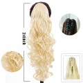 AILIADE Women Long Curly Ombre Claw Ponytail Synthetic Hair Clip In Hair Extension Hairpiece Heat Resistant Pony Tail