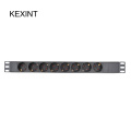 KEXINT 19-inch 1U 8-unit PDU network cabinet rack European standard socket switch EU power distribution board