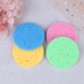 5pcs Face Washing Product Natural Wood Fiber Face Wash Cleansing Round Sponge Beauty Makeup Remover Tools Cleaning