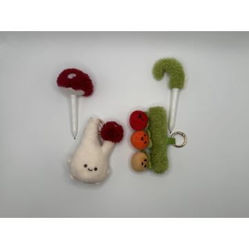 Cute Vegetable Plush Companion Pen for Daily Joy