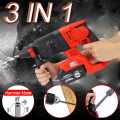 3 IN 1 110-240V 88V/128V/228V Multifunction Electric Cordless Brushless Hammer Impact Power Drill with Lithium Battery