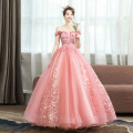 Gryffon Quinceanera Dresses Party Prom Lace Embroidery Off The Shoulder Ball Gown 5 Colors Quinceanera Dress Plus Size