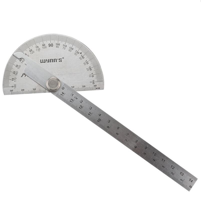 90*150mm Stainless Steel Protractor Goniometro Goniometer Ruler W0262A