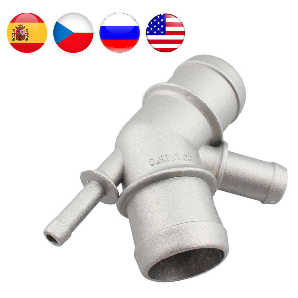 Aluminium Cooling Coolant Water Distribution Pipe Hose Connector for Golf MK4 Jetta 1.8T 2.0L TDI for Audi TT 1J0 121 087C