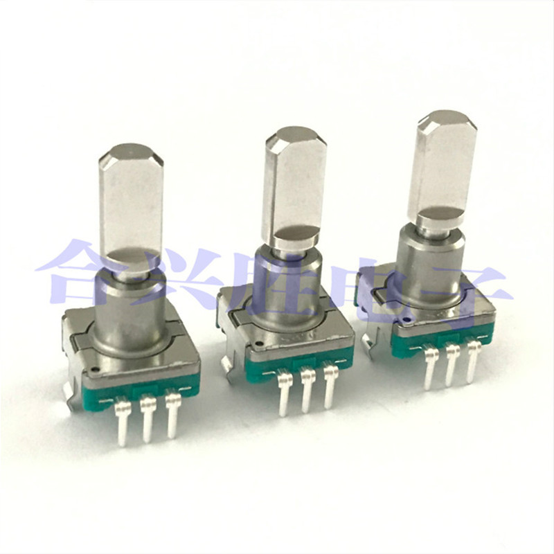 Rotary encoder with pressure switch EC11E09244AQ car navigation volume potentiometer 18 positioning 8 pulse shaft length 20MM
