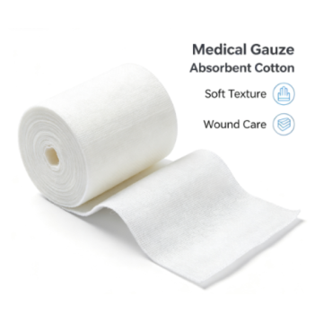 Medical gauze pad is pure cotton and sterile