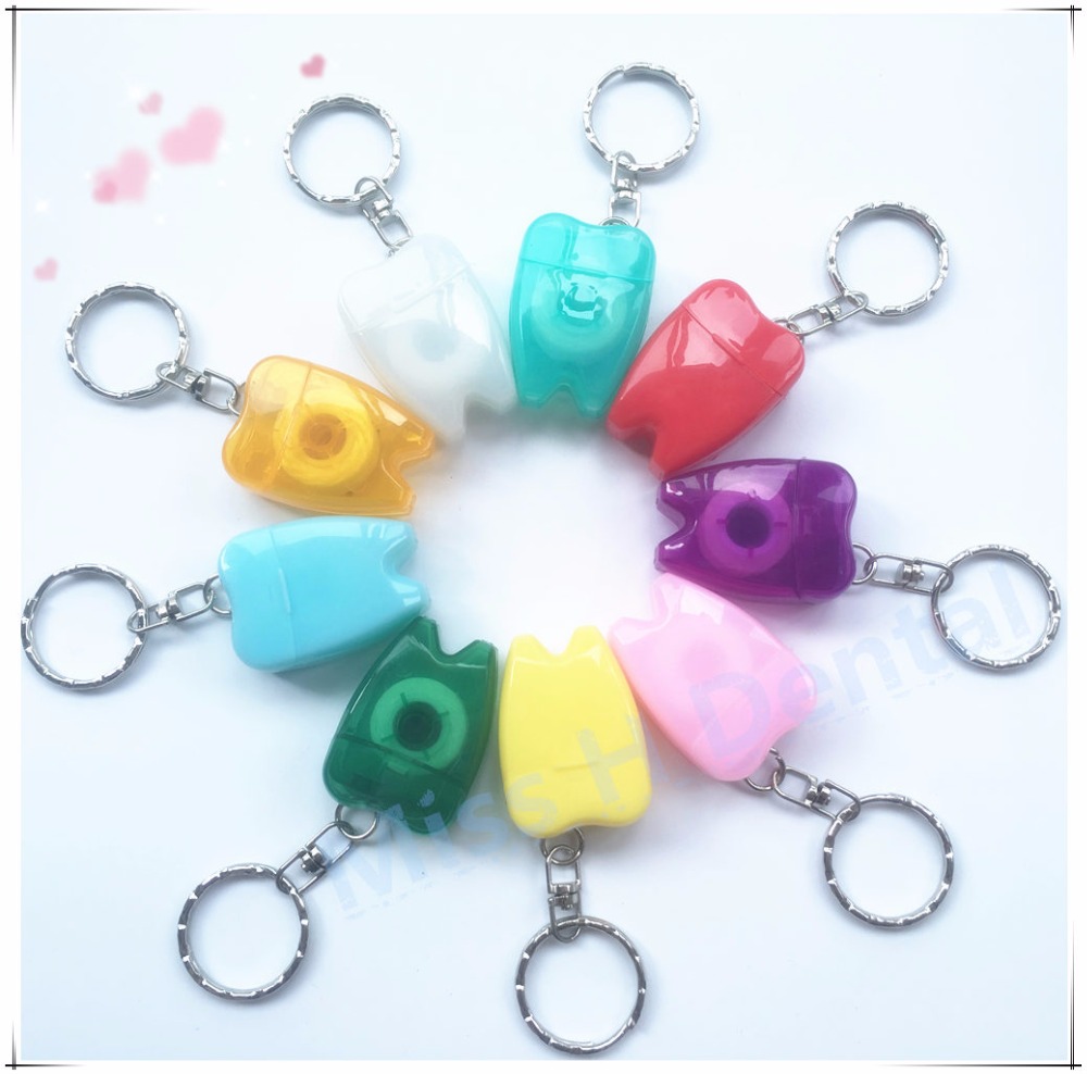 Dental Floss with Key Chain for Gum Care Teeth Cleaning Oral Care