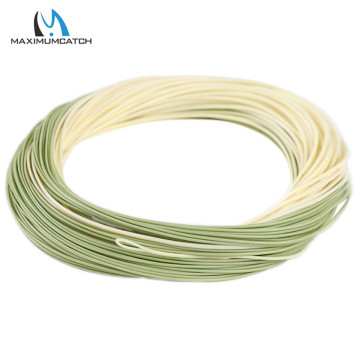 Maximumcatch 90FT Trout Fly Fishing Line 4/5/6wt Beige/Sage Weight Forward Floating Fly Line With Welded Loops