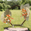 Custom Corner Flower Runner Natural Dried Plants Pampas Grass Wedding Arch Decor Flower Arrangement Wall Event Layout Flower Row