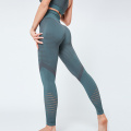 Breathable Energy Seamless Leggings Sport Women Fitness High Waist Sport Leggings Stitching Yoga Legging Hollow Yoga Pants