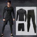 Fitness Sport Suit Outdoor Jogging Tracksuit Compression Sports Clothing Tight Workout Sport Wear Men's Sportswear Running Set