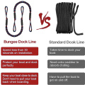 2Pcs Set Bungee Dock Line Mooring Rope for Boat 4 ft 2 Ropes Rope Bungee Cord Dockline Boats Kayak Accessories