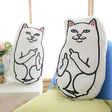 Cushion Decorative Funny Pillow Cat Animal Bed Pillows Cartoon Alien Green Cushion Long Thick Pillows Creative Pillow Decor