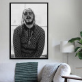 Post Malone Hip Hop Rap Music Star Singer New Canvas Poster Prints Photo Portrait Pictures Bar Hotel Cafe Wall Art Decor Mural