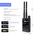 2.4G Wifi RF Signal Finder Anti Candid Camera Detector Spy Hidden Cam Audio Bug GPS Tracke GSM Wireless Device Scanner Black