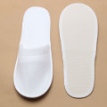 20/50/100Pairs White Disposable Slippers Towelling Hotel SPA Home Floor Slippers For Unisex Guest Breathable Indoor Shoes