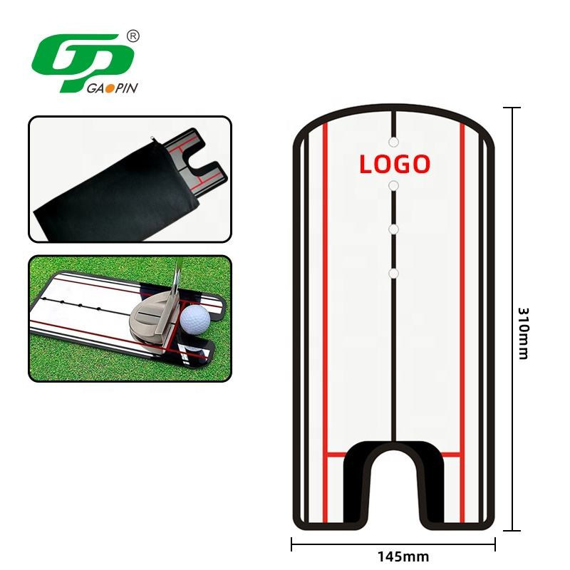 Wholesale price customized logo golf swing training aid for training with acrylic material golf putter mirror golf putter practice mirror