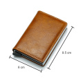 Carbon Fiber Card Holder Wallets Men Brand Black Magic Trifold Leather Slim Mini Wallet Small Money Bag Male Purses