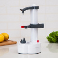 new electric spiral apple peeler cutter slicer fruit potato peeling automatic battery operated machine with charger eu plug