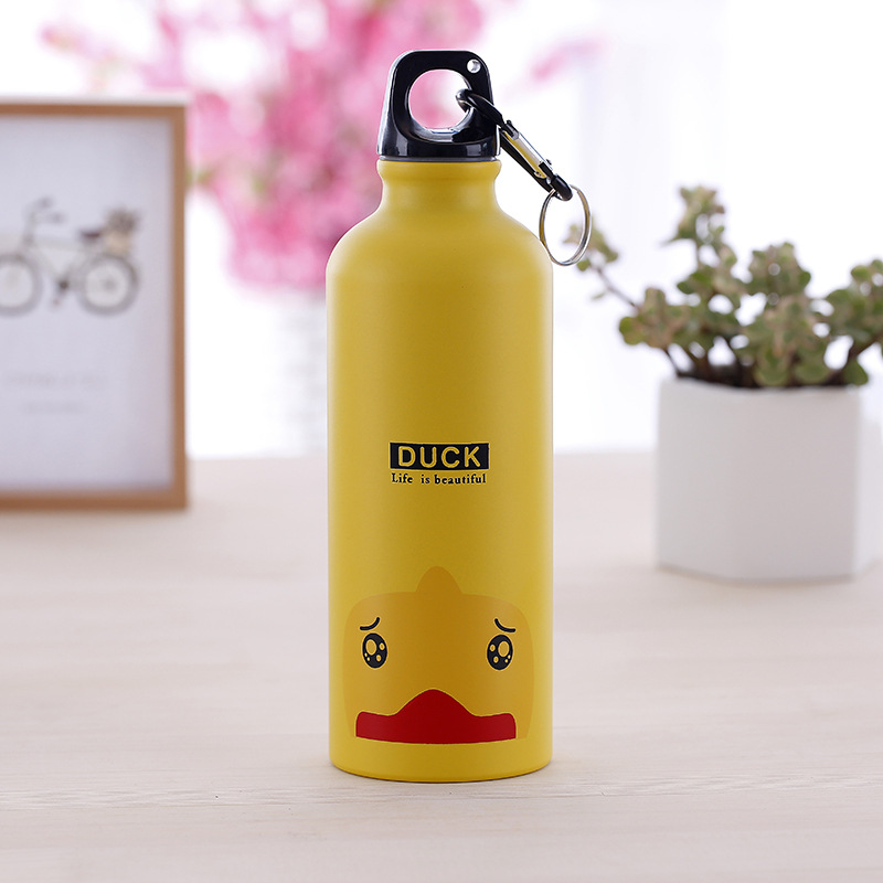 500ml Stainless Steel Kids Gift Portable Water Bottle Cute Animal Pattern Cup Outdoor Sport Hiking Camping Drinking Bottle