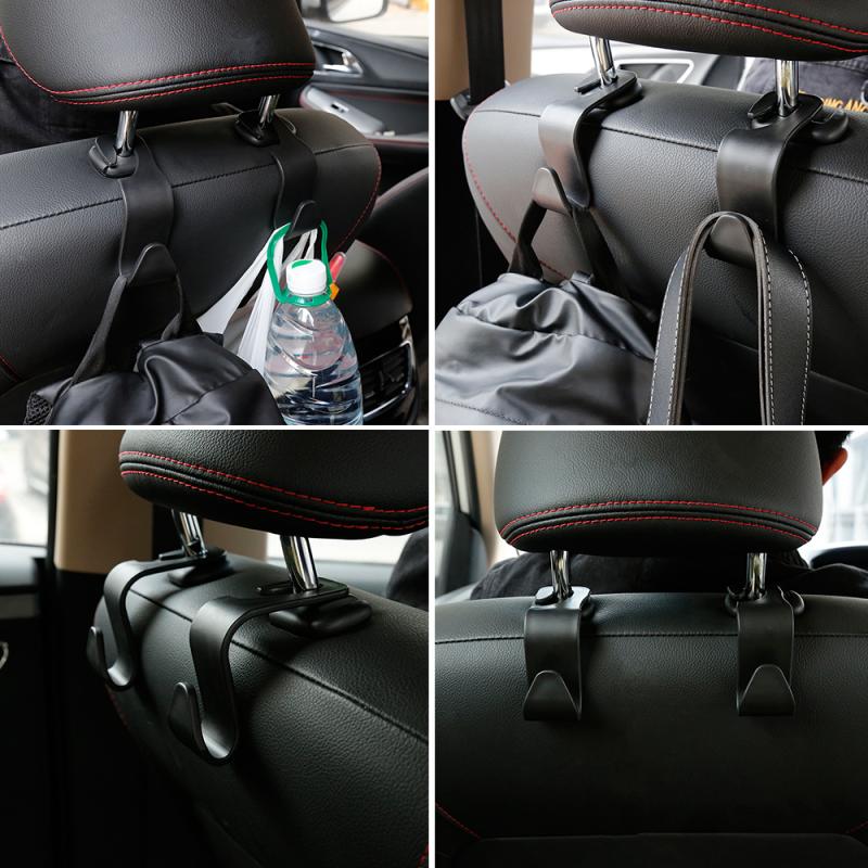 Car Seat Universal Hook Bearing 20kg Headrest Hanger Organizer Hook Handbag Purse Cloth Storage Holder Clip car accessories