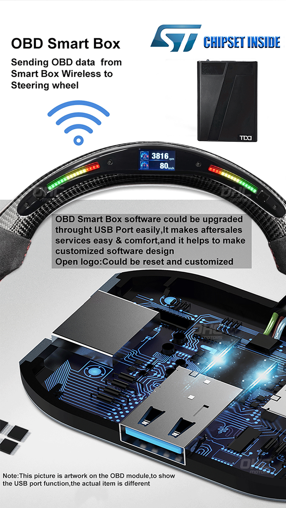 led steering wheel 