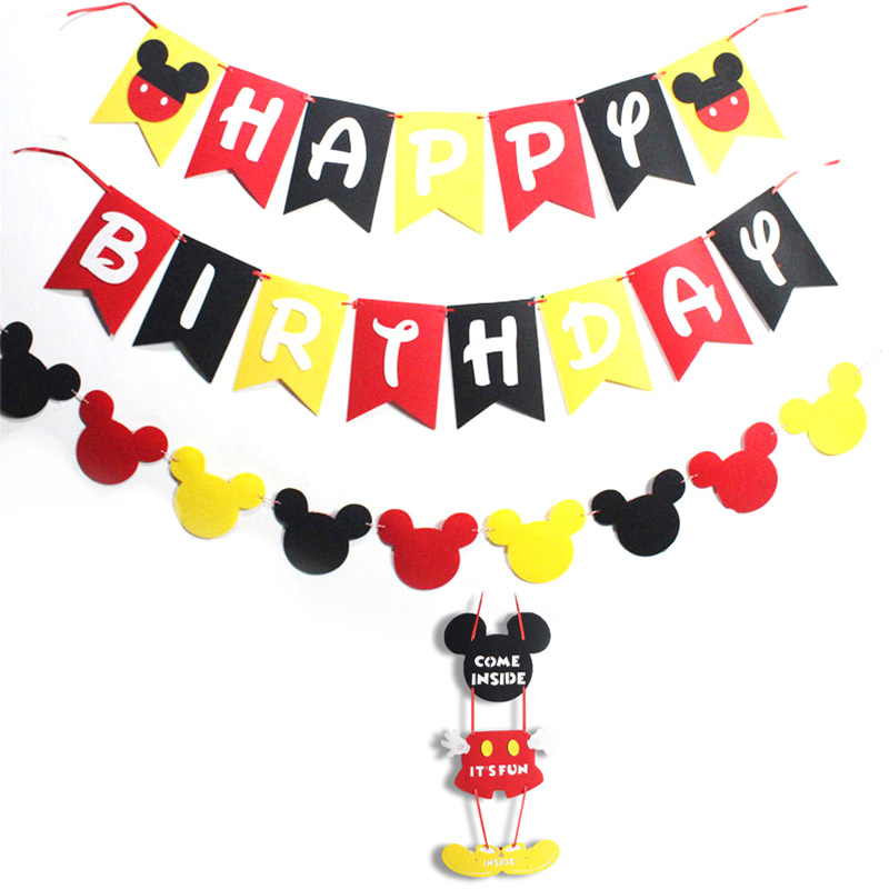 Party supplies Mickey Mouse image party decoration children birthday party balloon pendant baby shouwer supplies childrens birth