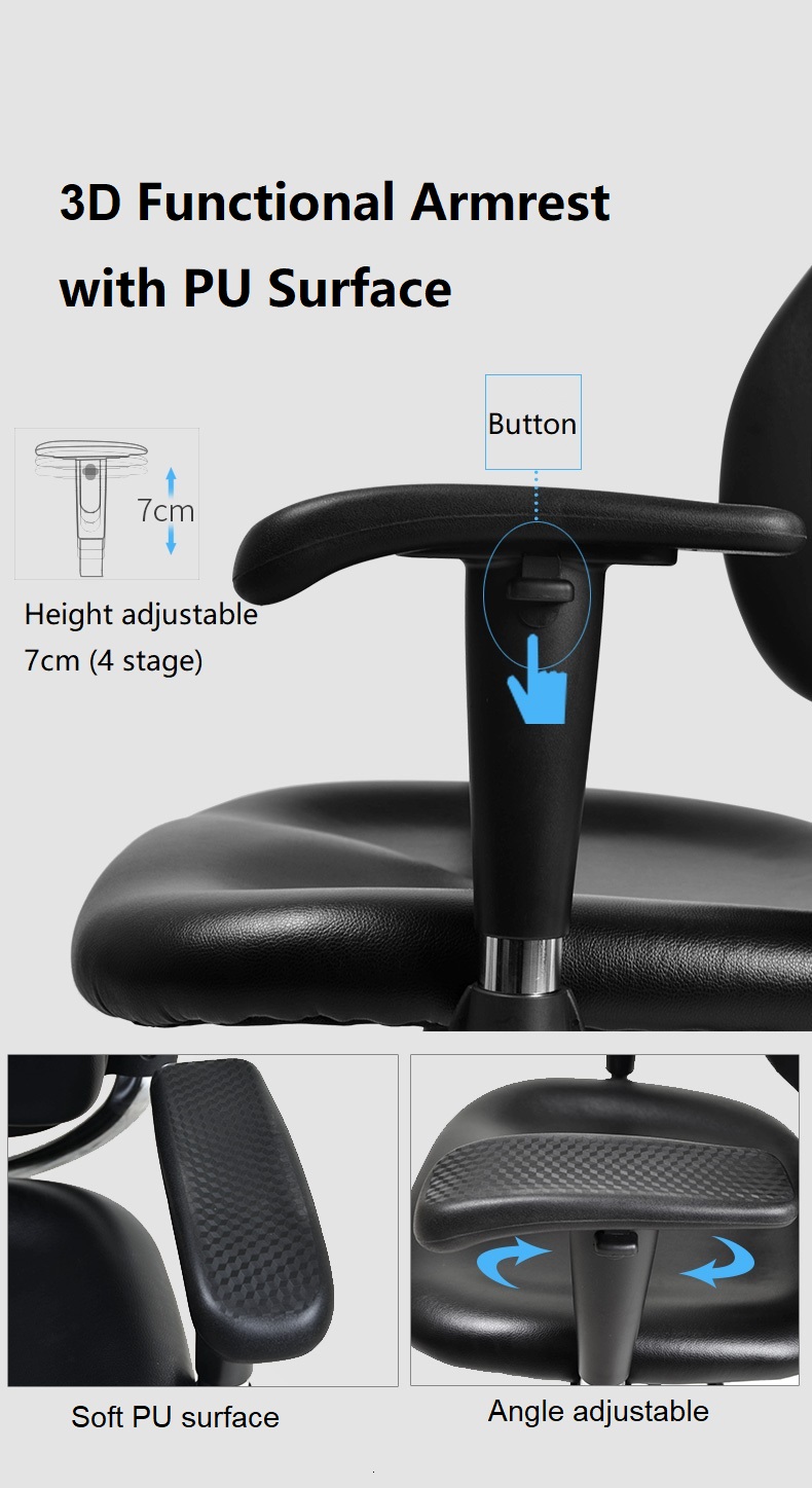 T Shaped Pu Armrest With 2d Function