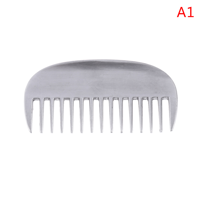 Horse Comb Aluminum Alloy Horse Cleaning Tool Tail Pulling Combs Grooming Equipment Horse Care Accessories