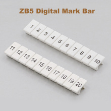 10/20/50pcs ZB5 Digital marker strip Din Rail Terminal Block UK-3N MBKKB2.5 bornier Mark bar morsettiera terminals Marking label