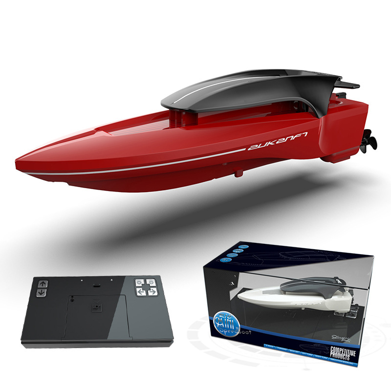 2020 2.4G RC Boats Speed Racing Boat 2 Channels Dual Motor Remote Control Boats for Kids Adult Racing Boat Ship with Light Water