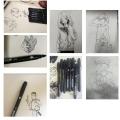 8pcs Fine Line Drawing Pen Set Multi Nib Water Proof Pigment Ink Liner Marker for Comic Sketching Art Design School A6984