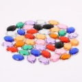 50pcs 10*14mm Crystal Flatback Rhinestones Oval Acrylic Beads Sew On Strass Crystal Stones For DIY Craft Clothes Decoration