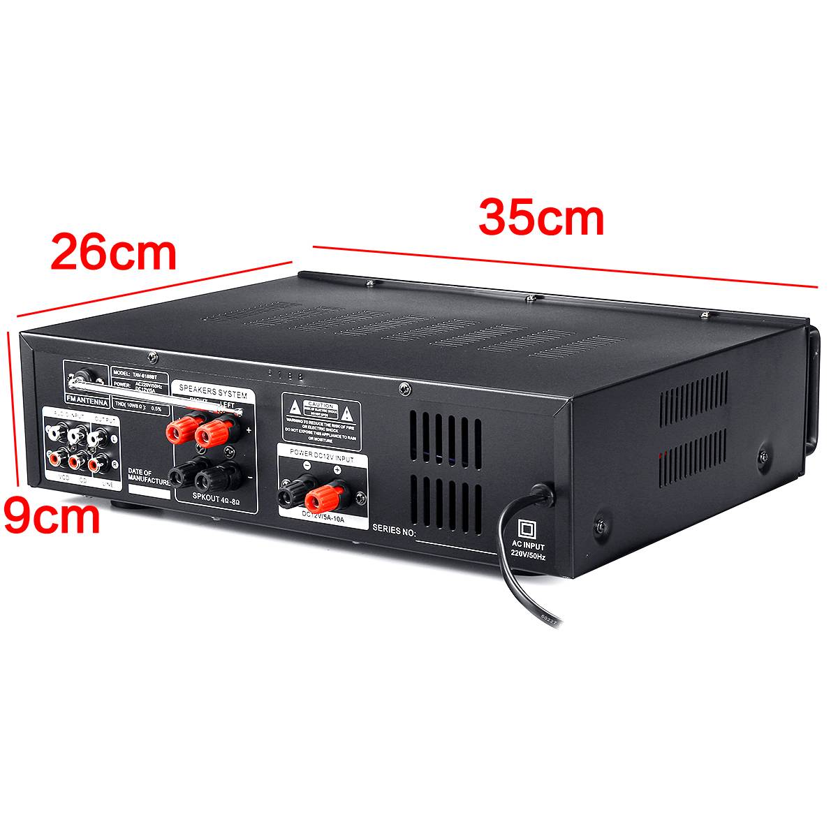 2000W 220V Car Amplifier Audio Power Amplifier bluetooth Stereo Home Theater Amplifier USB SD FM BT Player with Remote Control