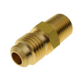 3pcs 1/8" 1/4" 3/16" 5/16" 3/8" Tube OD x 1/8" 1/4" 3/8" NPT Brass SAE Flare Fitting Male Connector nipple adapter 45 deg Flare