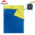 Naturehike 2 Person 190T Polyester Cotton Down Warm Padding Lightweight Portable Outdoor Hiking Camping Sleeping Bag
