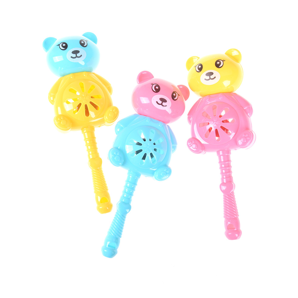 1pc Multicolor Bear Baby Hand Rattles Baby Rattles Baby Toy Newborn Teethers Combination High Quality