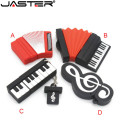 JASTER Mini cute accordion pen drive 4GB 8GB 16GB 32GB 64GB usb flash drive cool piano memory Stick music U disk Pendrive