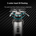 Autocure 2020 New Electric Shaver Multi-Function Three-Head USB Rechargeable Razor Double Ring Curved Floating Blade Men Shaver