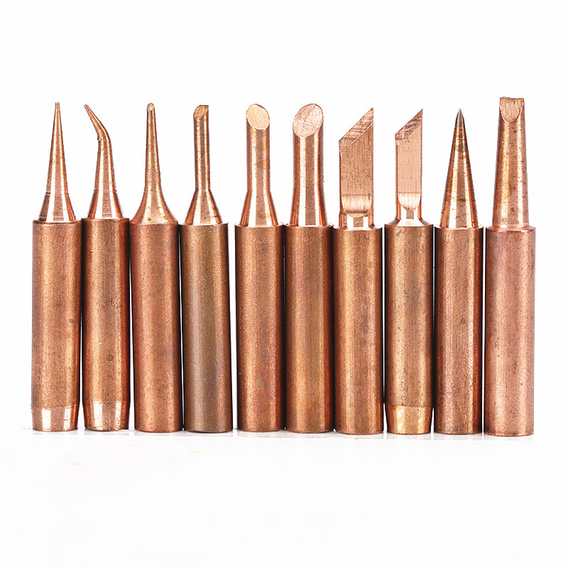 5/3pcs DIY Soldering Tip Set Copper Lead-free Electric Solder Iron Welding Replacement Tip Station Repair Welding Tips Tools Kit