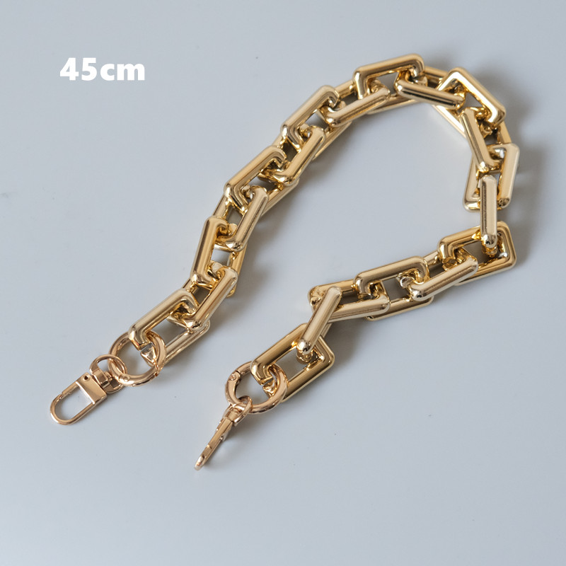New Fashion Woman Bag Accessory Detachable Parts Replacement Chain Solid Gold Acrylic Luxury Strap Women Shoulder Handle Chain