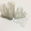 100pcs/lot diamond shape clear lash trays plastic transparent blank holder tray for eyelash packaging box case container