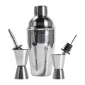22Pcs/Set Stainless Steel Cocktail Shaker Set Drinks Strainer Bottle Opener Maker Mixer Spoon Measure Cup Bar Beginner Tool Kit
