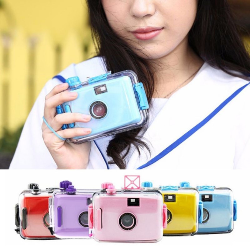 1pcs Film Cameras For Lomo Underwater Waterproof Camera Mini Cute 35mm Film With Case Cover For Kids Girls